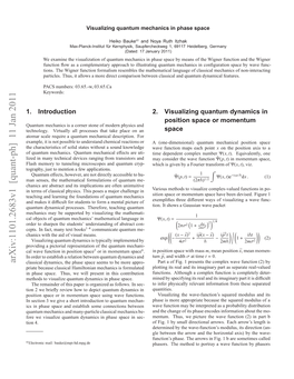 Visualizing Quantum Mechanics in Phase Space