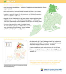 Family Homelessness in the Bronx • the Bronx Contains Five