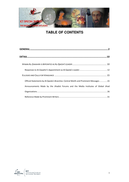 Table of Contents