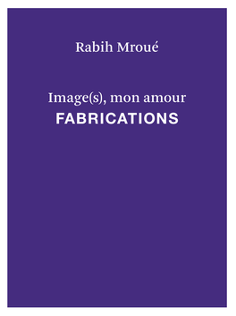 BVCM019068 Rabih Mroué. Image(S), Mon Amour. Fabrications