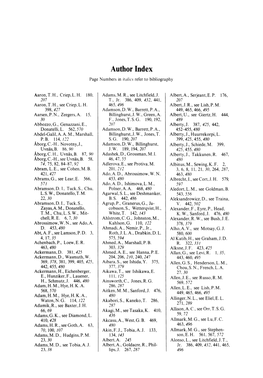 Author Index Page Numbers in Italics Refer to Bibliography