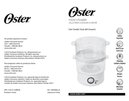 Food Steamer Olla Para Cocinar a Vapor