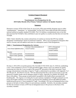 Arizona Technical Support Document (PDF)