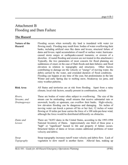 Attachment B Flooding and Dam Failure