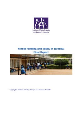 School Funding and Equity in Rwanda: Final Report