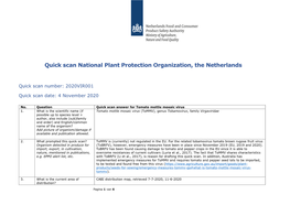 Quick Scan Tomato Mottle Mosaic Virus