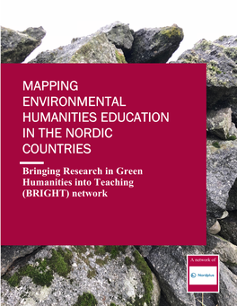 Mapping Environmental Humanities Education in the Nordic Countries