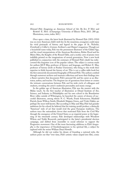 Howard Pyle: Imagining an American School of Art. by JILL P. MAY and ROBERT E. MAY. (Champaign: University of Illinois Press, 20