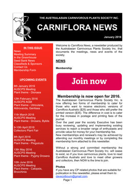 Carniflora News
