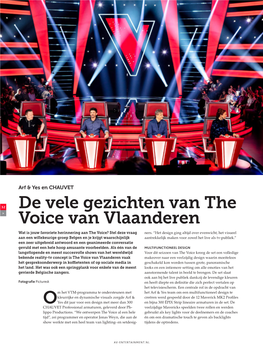 De Vele Gezichten Van the Voice Van Vlaanderen