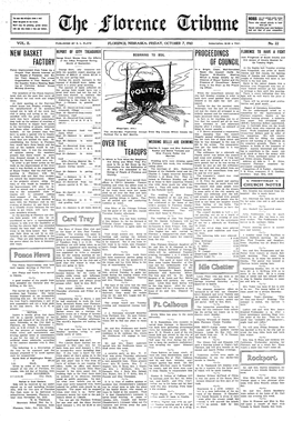 Florence Tribune October 7 1910