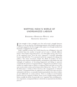 Mapping India's World of Unorganized Labour