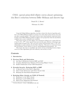 CM55: Special Prime-Field Elliptic Curves Almost Optimizing Den Boer's