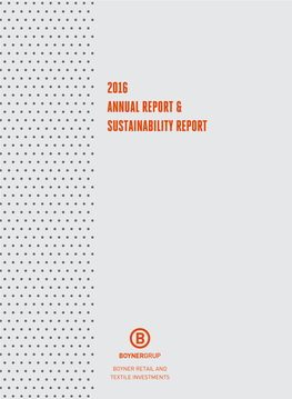 2016 Annual Report & Sustainability Report