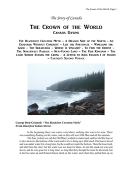 The Crown of the World: Canada Dawns