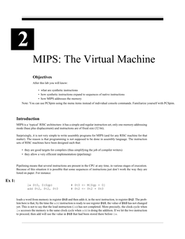 MIPS: the Virtual Machine