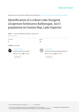 Population in Goulais Bay, Lake Superior