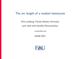 The Arc Length of a Random Lemniscate