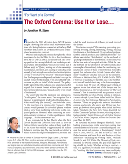 The Oxford Comma: Use It Or Lose…