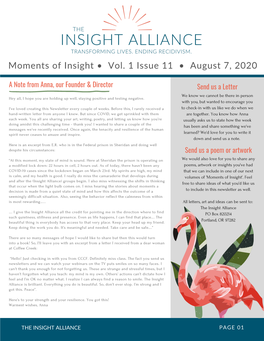 Moments of Insight, Volume 1, Issue 11