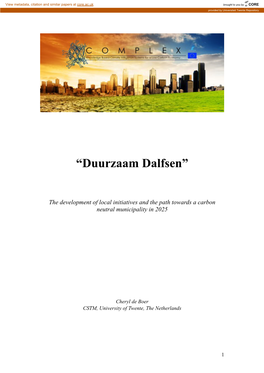 Sustainability and Dalfsen