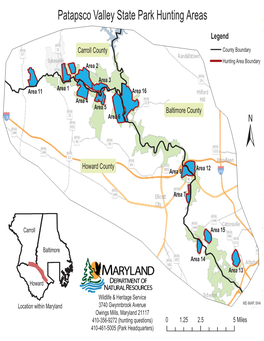 Patapsco Valley State Park Hunting Areas