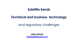 Satellite Trends