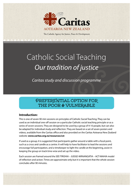 Catholic Social Teaching Our Tradition of Justice