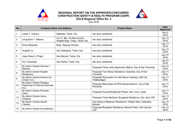 (CSHP) DOLE-Regional Office No. 3 July 2018