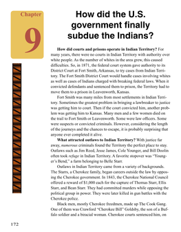 How Did the U.S. Government Finally Subdue the Indians?