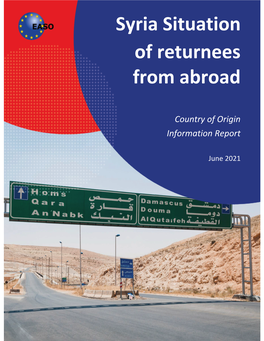 Syria Situation of Returnees from Abroad