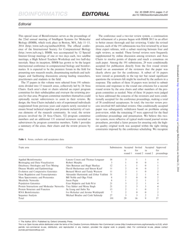 Computational Biology and Bioinformatics