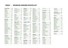 Brisbane Native Plants by Suburb