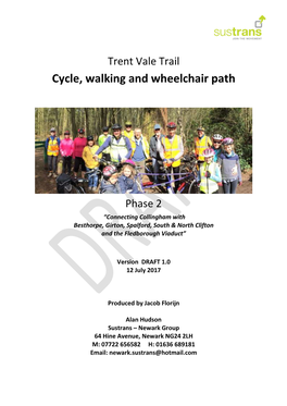 Cycle, Walking and Wheelchair Path