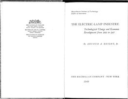 The Electric-Lamp Industry