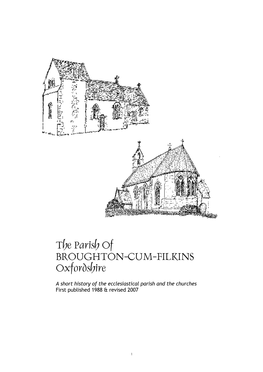 The Parish of BROUGHTON-CUM-FILKINS Oxfordshire