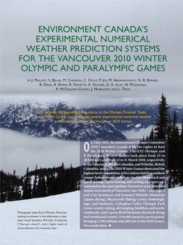 Environment Canada's Experimental Numerical Weather Prediction