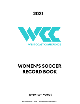 2021 Women's Soccer Record Book