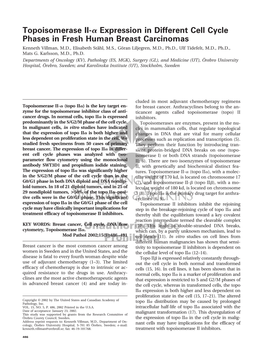 Topoisomerase II