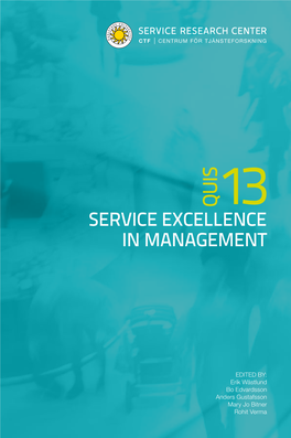 Service Excellence in Management
