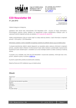 COI Newsletter 04 31