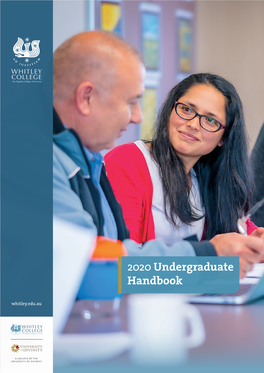 2020 Undergraduate Handbook Whitley.Edu.Au