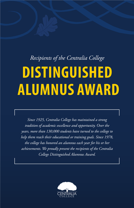 Distinguished Alumnus Award