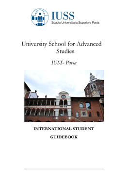 University School for Advanced Studies IUSS- Pavia
