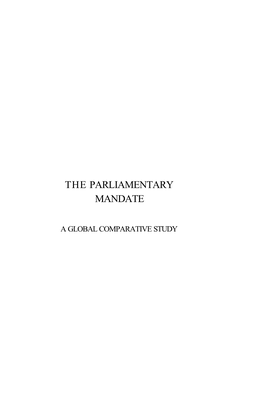 The Parliamentary Mandate