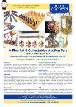 A Fine Art & Collectables Auction Sale