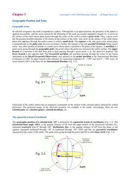 3.- the Geographic Position of a Celestial Body