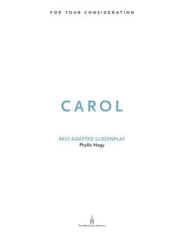 Carol Script (PDF)