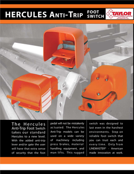 Hercules Antittrip Foot Switch