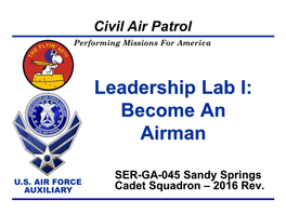 Leadership Lab I: Become an Airman